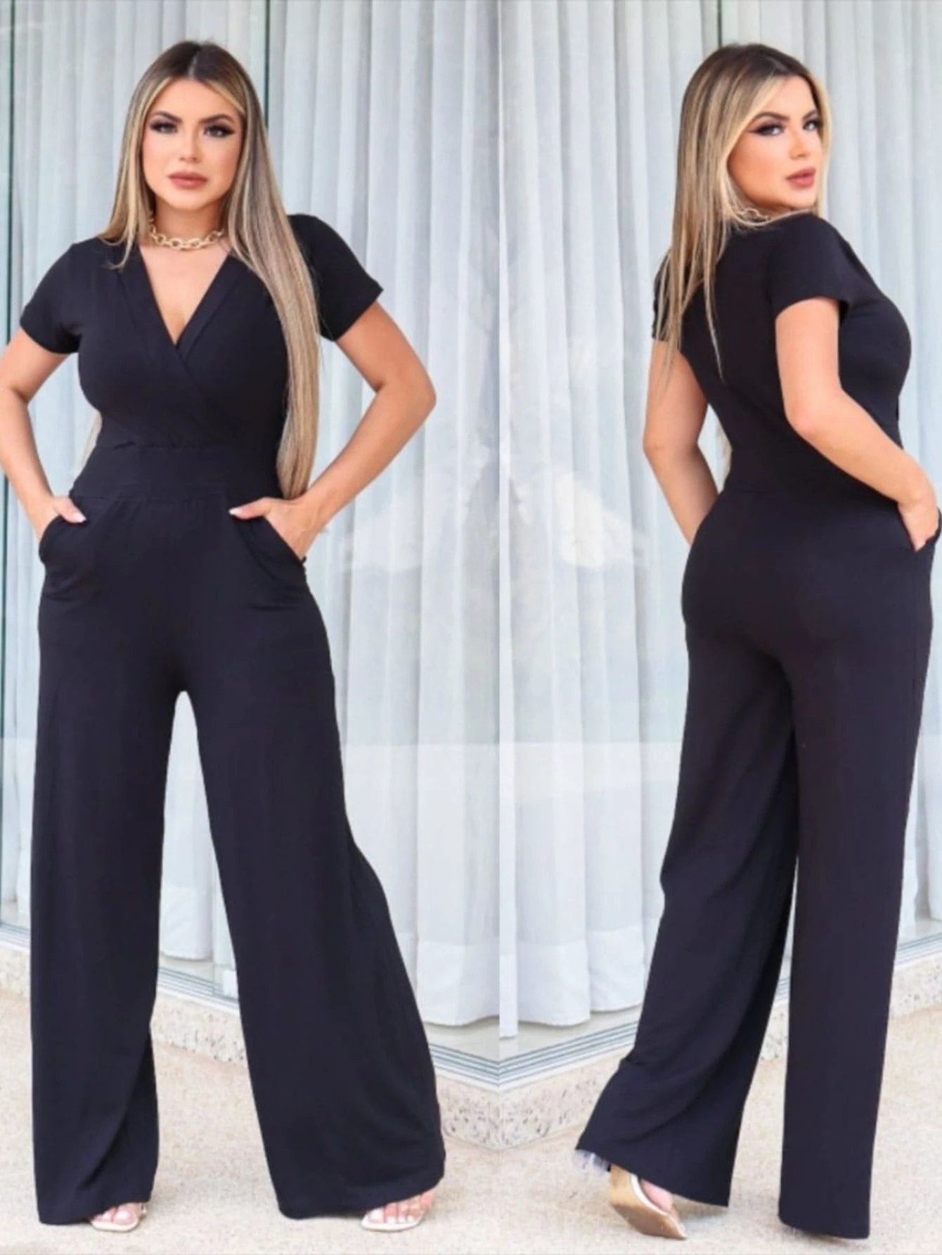 Women Jumpsuits - Black - View 1