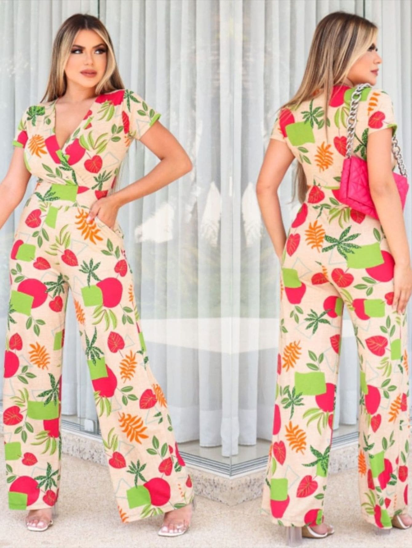 Women Jumpsuits - Màu be - Xem 1
