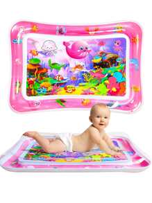 1件粉色鲸鱼婴儿爬行垫，可爱的圣诞礼物玩具，适合3-6-9个月的新生儿