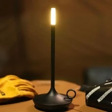 Black Table Lamp, Suitable For Bedroom Desktop - Black - View 4