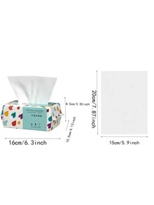 一包一次性潔面巾，15*20尺寸，可抽拉設計 - 白色 - 查看 5