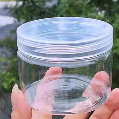 1入組密封收納罐適用於帶蓋適用於廚房收納或者珠寶收納盒,透明