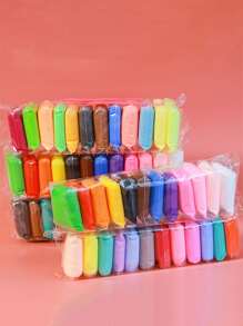 12 件超轻粘土造型 DIY 玩具套装，随机颜色玩具面团模具工具，适合儿童 - 彩色 - 查看 7