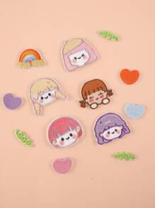 Embroidered Cloth Stickers & Badges For Diy Clothing, Pants, Hats, Bags, Shoes, Phone Cases Decoration - Multicolor - View 1