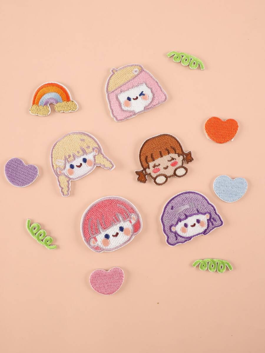 Embroidered Cloth Stickers & Badges For Diy Clothing, Pants, Hats, Bags, Shoes, Phone Cases Decoration - Multicolor - View 1