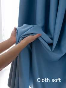 Xanh Rèm cửa Với Tấm che nắng , Chống nắng Và Trang trí ren Thiết kế Đối với Hiện đại Phòng khách & Phòng ngủ Đồ trang trí - Màu xanh lam - Xem 5