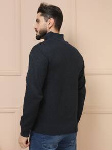 Men Cardigans - כחול נייבי - ראה 3