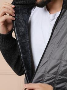 Men Cardigans - אפור - ראה 5