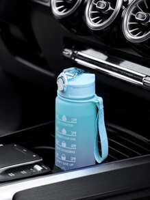 750ml Gradient Outdoor Frosted Sport Water Bottle, Random Color 1pc - Blue - View 4