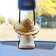 Car Rearview Mirror Accessories Swinging Duck Hanging Decoration, Cute Car Pendant For Teens, Women, Men, Car/truck Decor - Yellow - View 3