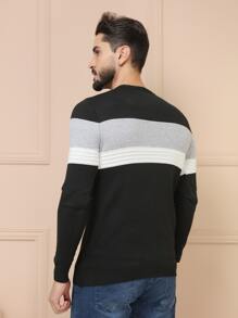 Men Sweaters - màu đen - Xem 3