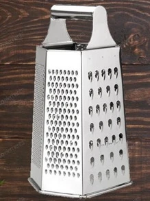Ralador Fatiador Cortador de Legumes 6 Faces Frutas e Verduras em Aço Inox Triturador Vegetais - Prata - Visão 3