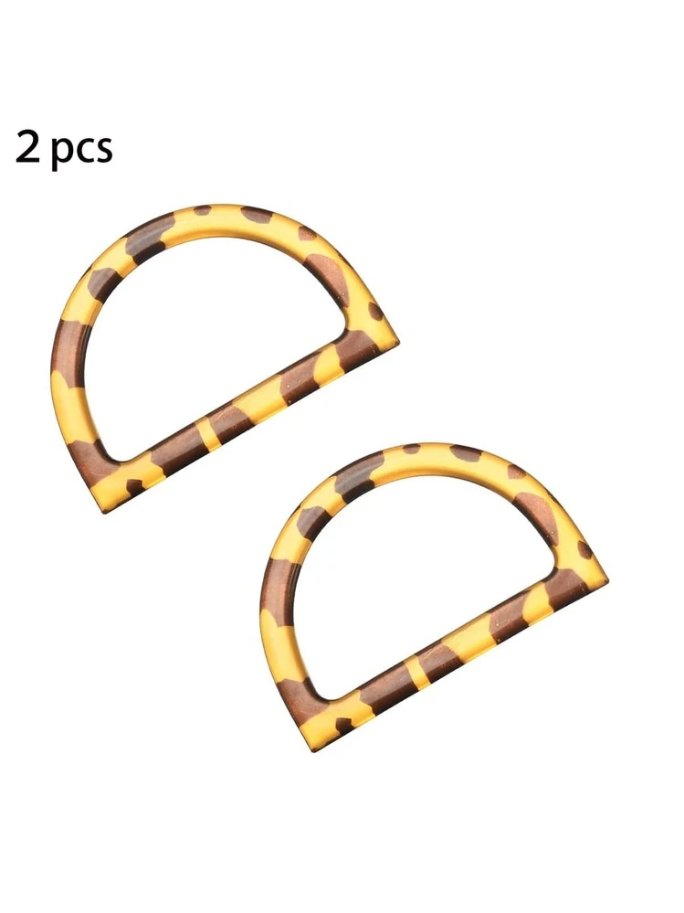 BEEFLYING 8 Manici Per Borse A Forma Di D In Plastica, Colori Misti, 12 X 8,5 Cm, Ideali Per Riparazioni E Creazioni Fai Da Te - 3