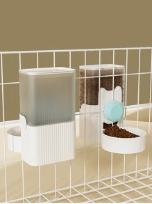 A懸掛籠子固定的懸掛自動飲用水喂食器 - 彩色 - 查看 2