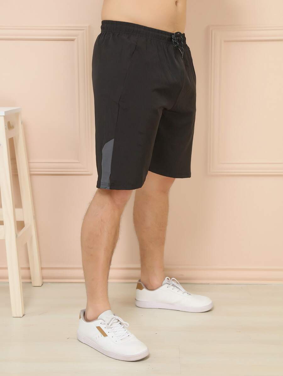 Men Shorts - 黑色 - 查看 1