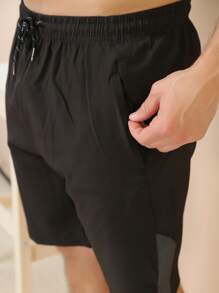 Men Shorts - 黑色 - 查看 3