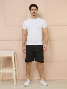 Men Shorts - 黑色 - 查看 4