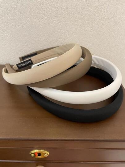 4 יח'\סט סרט לשיער לנשים בצבעי אדמה בצבע אחיד ססגוניים, פשוט לכל התאמה, רוחב 2.0 ס"מ, מתאים לפעילויות חוץ יומיומיות, סרט לשיער, סרטי ראש חישוק לשיער, סרט לשיער לאיפור, אביזרי שיער, אביזרי ראש