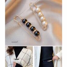 4pcs Faux Pearl Decor Safety Pin - Multicolor - View 4