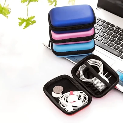 Earphone Case, Portable Phone Charger/data Cable Organizer, USB Flash Drive Holder, Coin Pouch, Etc.