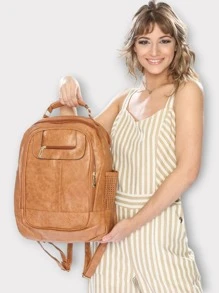 Women Functional Backpacks - Màu Khaki - Xem 4