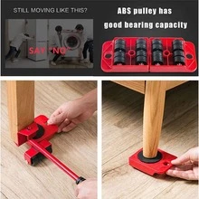 Moving Essential Tool Heavy Object Mover - Red - View 4