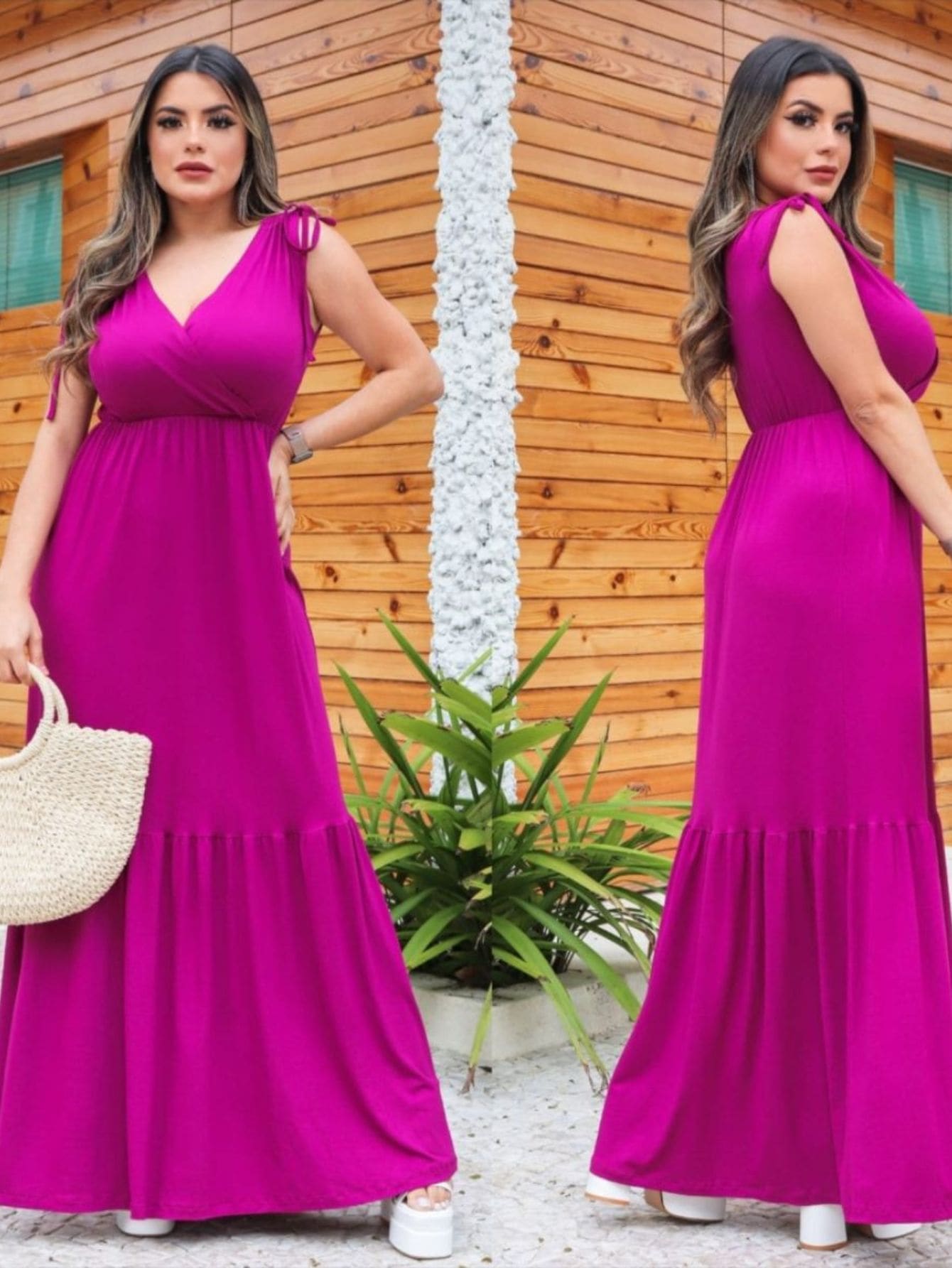 Women Dresses - Rojo violeta - Ver 1
