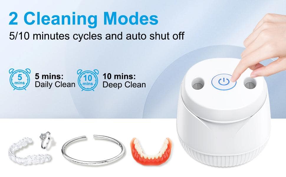 Ultrasonic UV Retainer Cleaner Machine 45kHz Ultrasonic Cleaner for