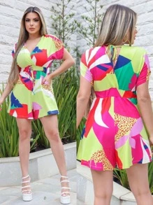 Women Jumpsuits - Màu Mù tạt vàng - Xem 1