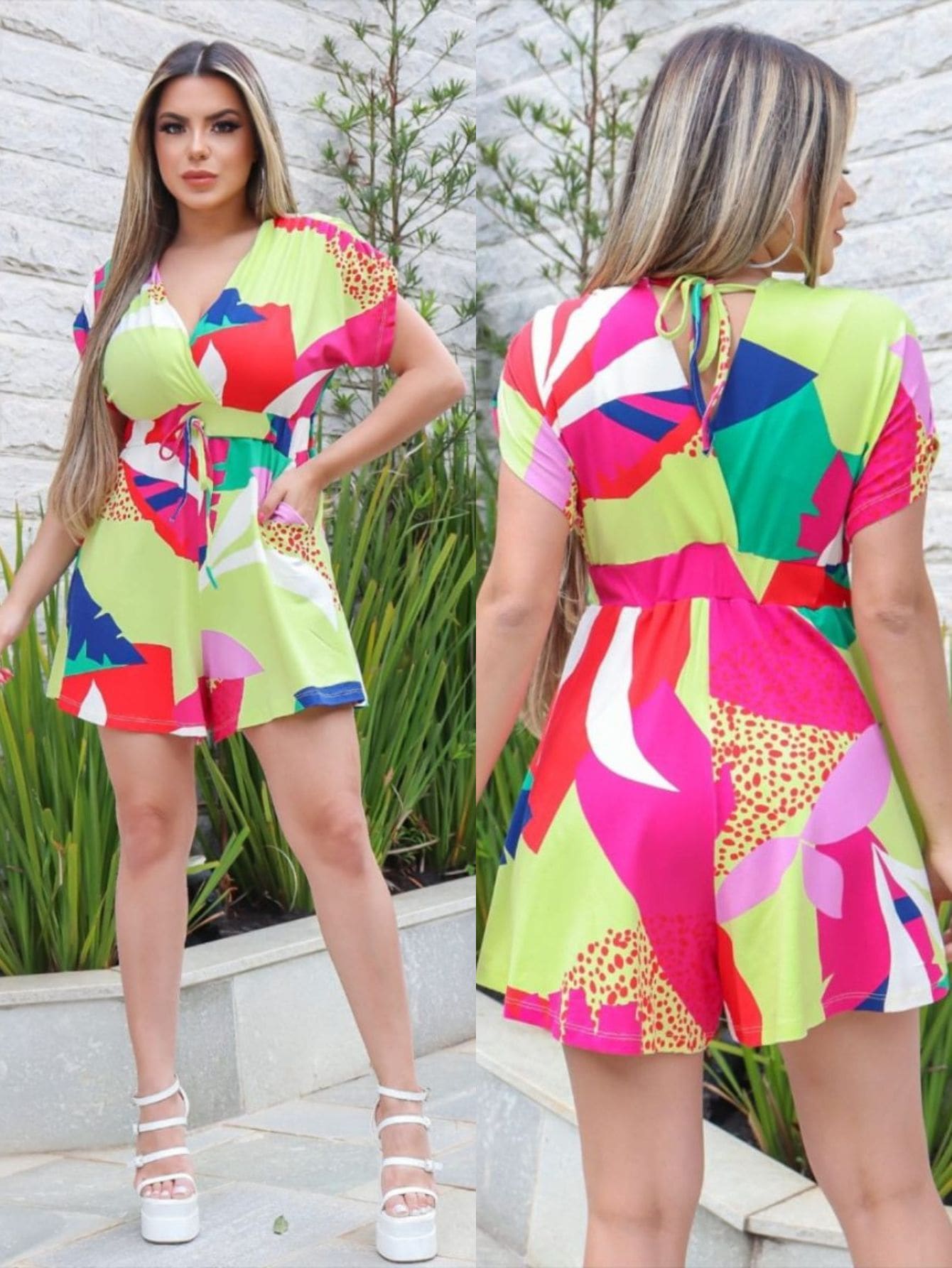 Women Jumpsuits - Màu Mù tạt vàng - Xem 1