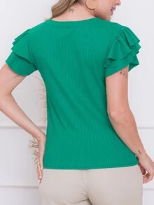 Women T-Shirts - 綠色 - 查看 2