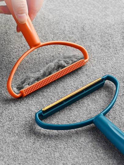 Random Pet Deshedding Tool - Double Sided Pet Deshedding Brush, Manual Pet Dog Cat Hair Remover, Fur Removal Rake, Lint Remover, Portable Carpet Scraper For Carpet, Sofa, Cleaning