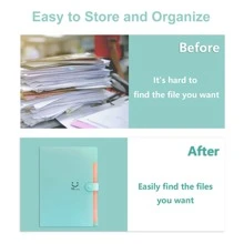 1 túi đựng tài liệu thư mục lưu trữ tập tin dung lượng lớn A4 màu xanh nhiều lớp - Màu xanh Cadet - Xem 3