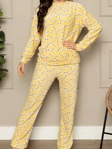 Women Two-piece Outfits - 黃色 - 查看 5