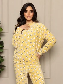 Women Two-piece Outfits - 黃色 - 查看 2