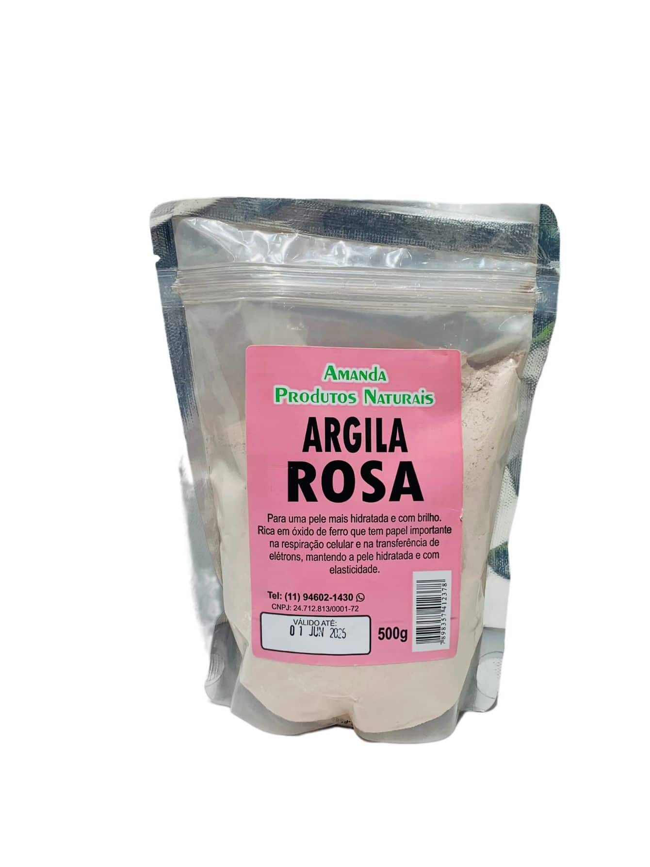ARGILA ROSA - AMANDA PRODUTOS NATURAIS - Rosa Bebê - Visão 1