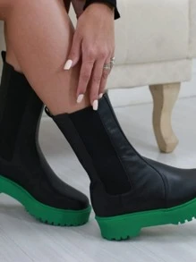 Women Fashion Boots - 黑色 - 查看 3