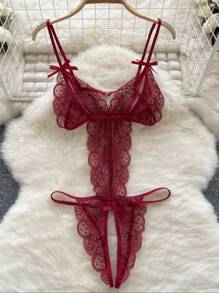 Women Sexy Lingerie - 紅色 - 查看 1