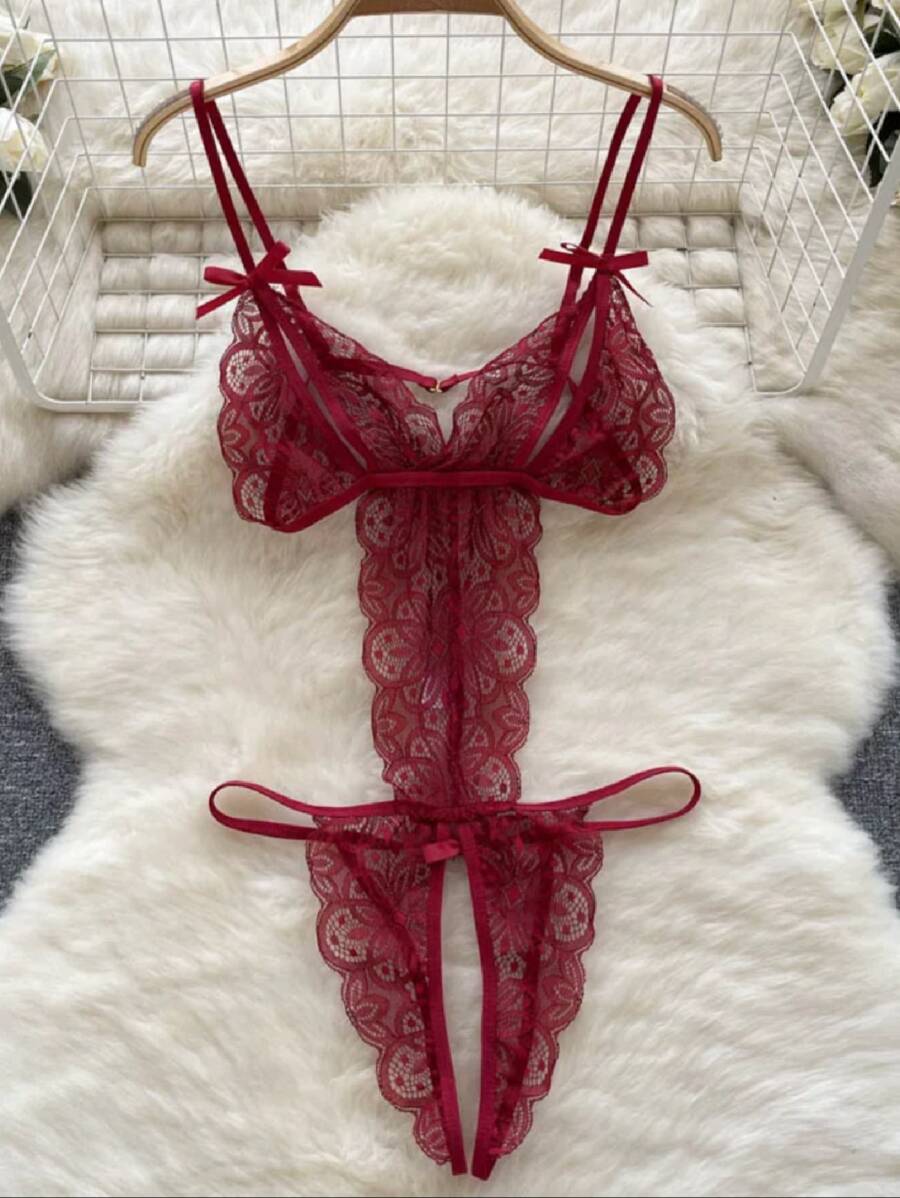 Women Sexy Lingerie - 紅色 - 查看 1