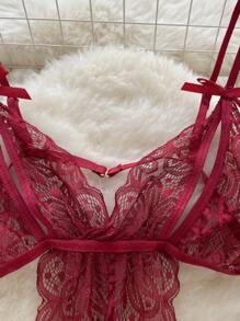 Women Sexy Lingerie - 紅色 - 查看 2