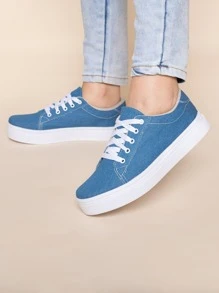 Women Casual Shoes - 藍色 - 查看 3