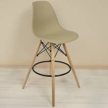 LIANTO CASA E DECOR Kit 2 Eames Wood Lianto Decor Eiffel Stools Fixed Wood Base - Xem 2