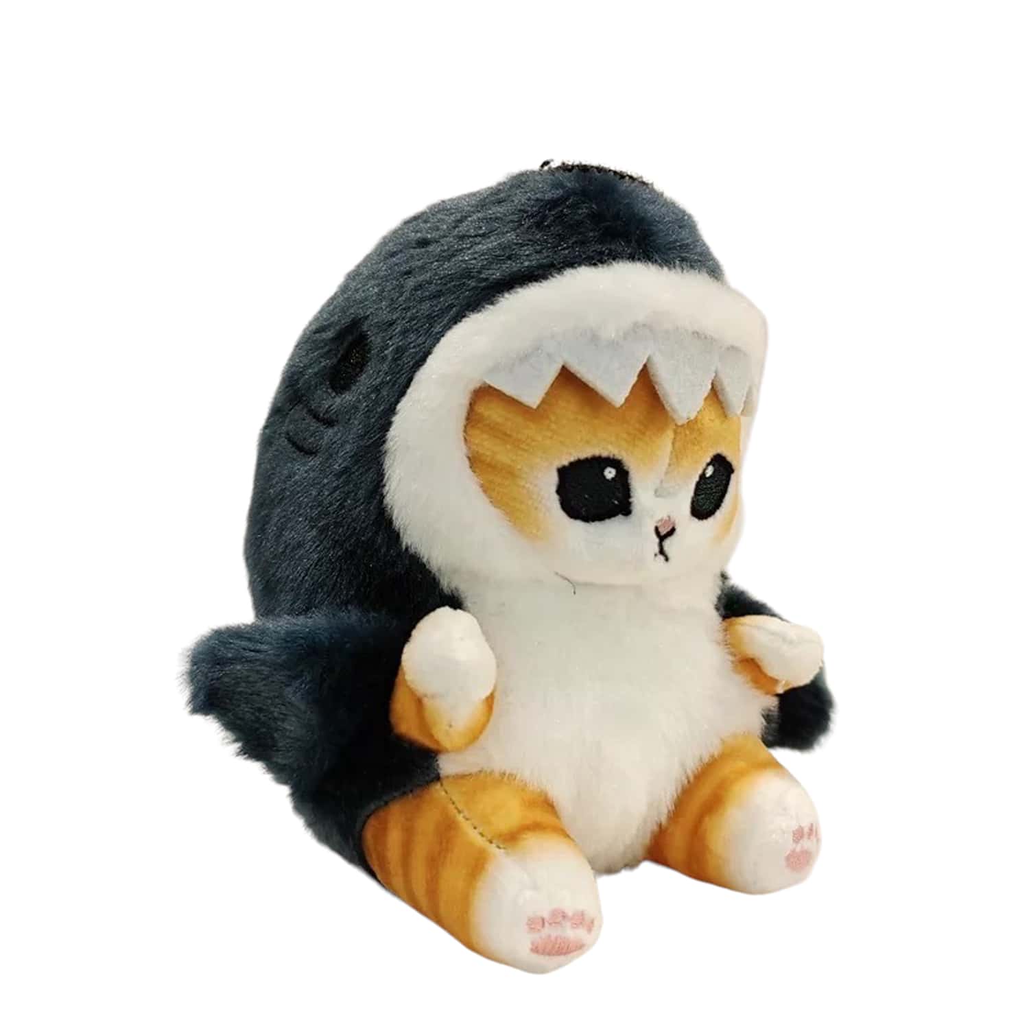 Michi Kawaii Plush Shark Cat Kitten With Colorful Costume 22 Cm - Blue - View 1