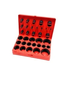 Empaque O-ring Kit 419 Piezas Juego Anillos Arandelas Sellado Estandar Milimetrico Organizador juntas toricas universales 32 Tamaños NBR 70 Para Plomería Profesional Grifos Automoción Mecánica Mantenimiento Conexiones De Aire O Gas Vmingo Mexico - Rojo - Ver 5