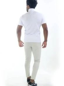 Men Sweaters - สีขาว - ดู 2