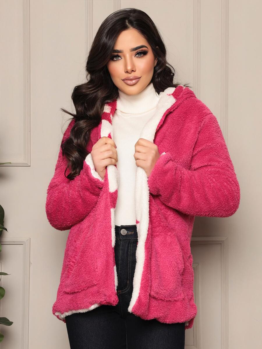 Women Coats - Rosa Fucsia - Ver 1