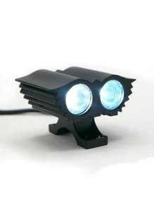 Rasen FARO PARA MOTO O AUTO AUXILIAR LED TIPO AGUILA 2 OJOS BLANCO CON LUZ ALTA, BAJA Y ESTROBO