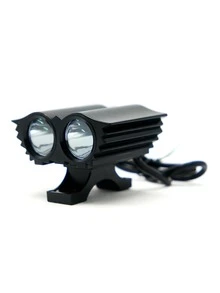 Rasen FARO PARA MOTO O AUTO AUXILIAR LED TIPO AGUILA 2 OJOS BLANCO CON LUZ ALTA, BAJA Y ESTROBO