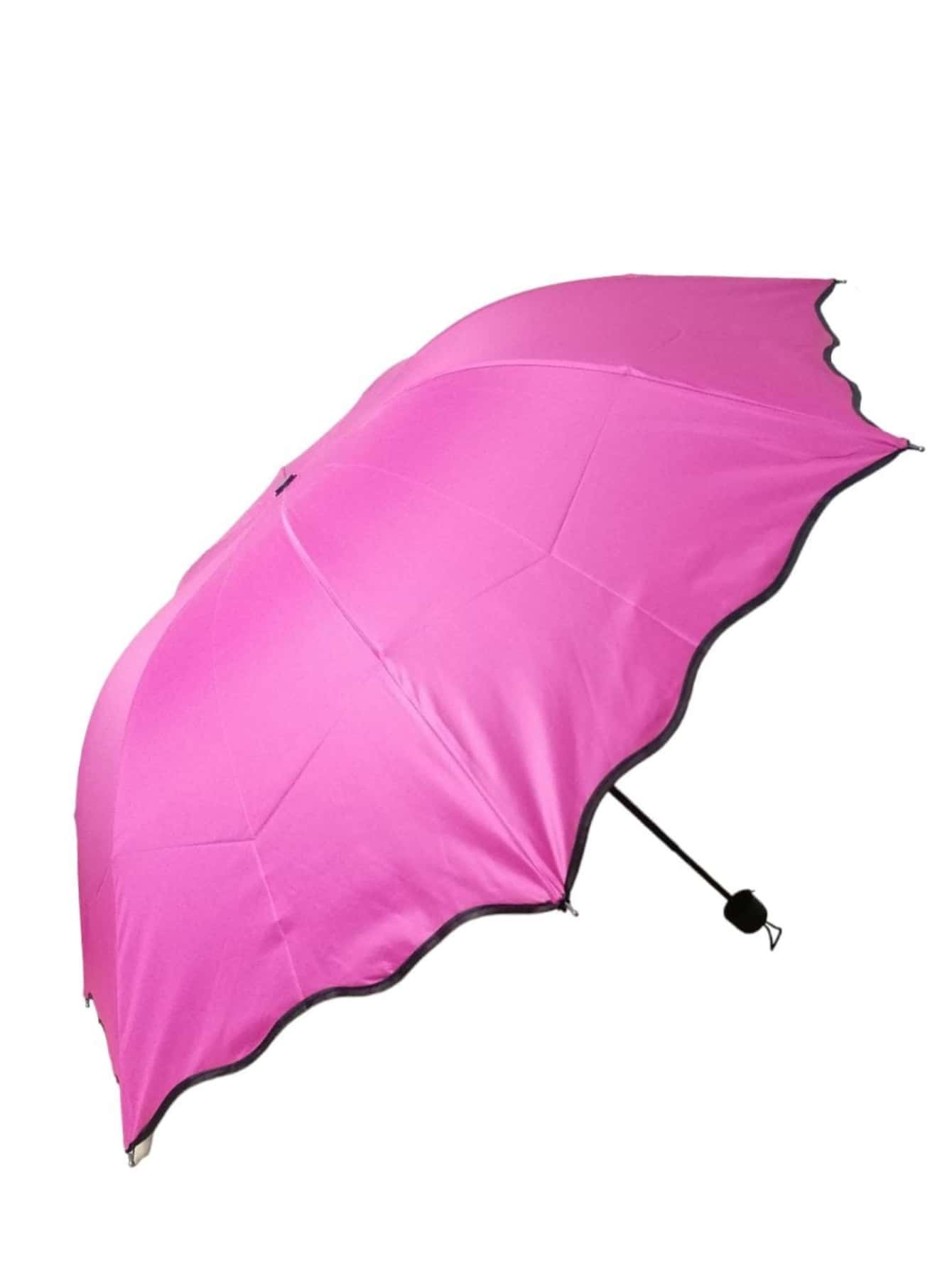 Paraguas Sombrillas Para Lluvia y Sol Portable Anti UV - Rosa - Ver 1