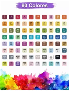 Double Tip Markers Pens Brush Tip 36 Colors - 彩色 - 查看 2